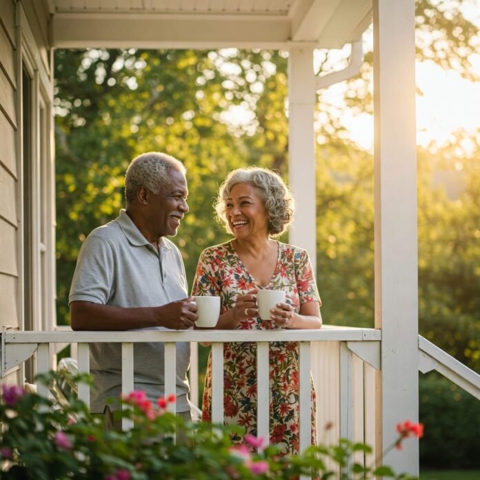Retired Couple Enjoying Leisure