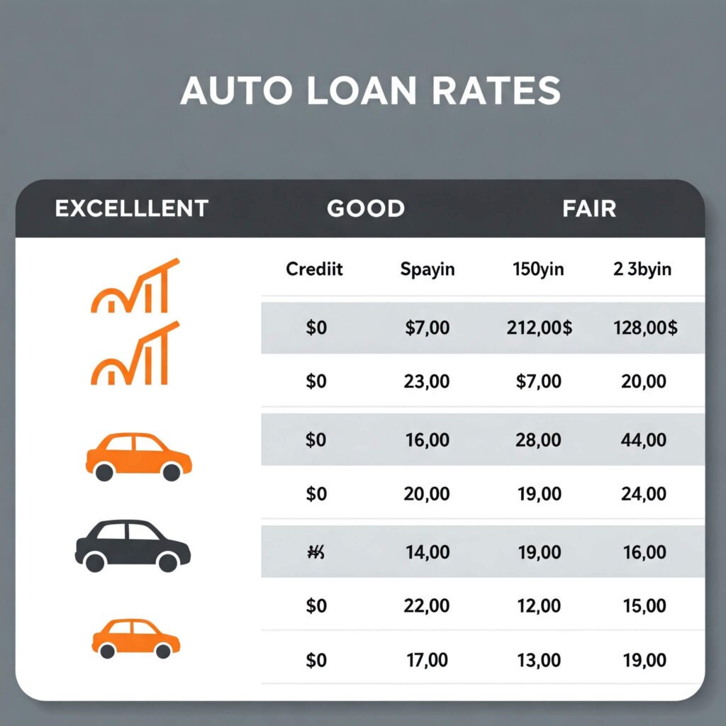 Auto Loan Rates by Credit Score