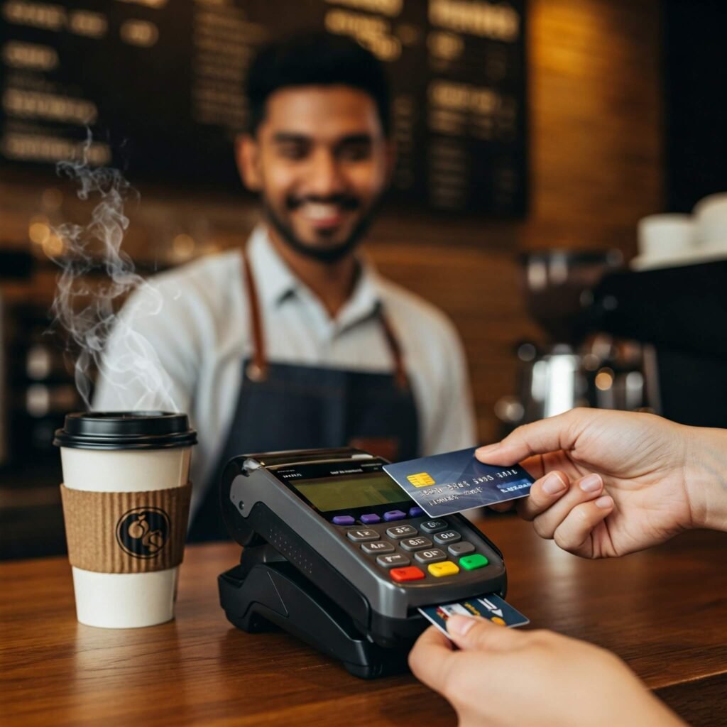 Credit Card at the Coffee Shop