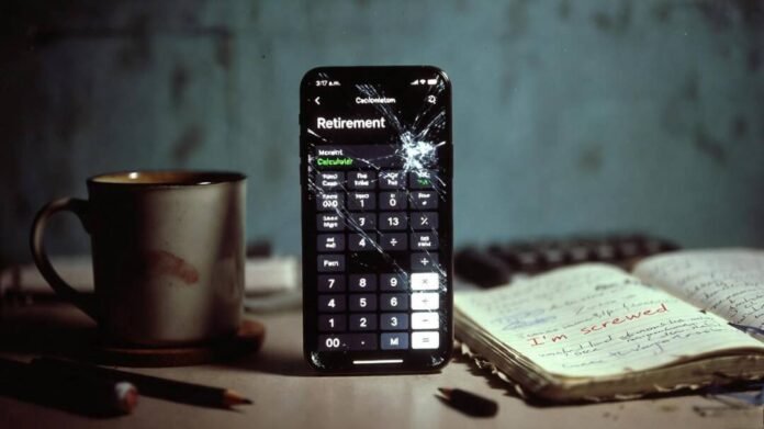 Cracked phone at 3am: retirement calculator panic